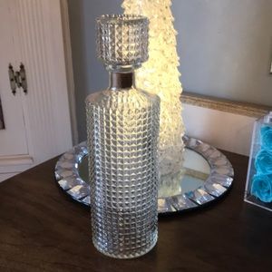 Vintage Glass Alcohol Decanter.
